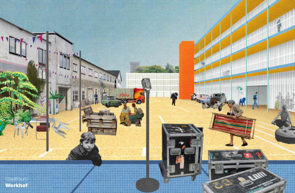 Visualisierung von Robertneun Architekten, BeL und Studio Vulkan