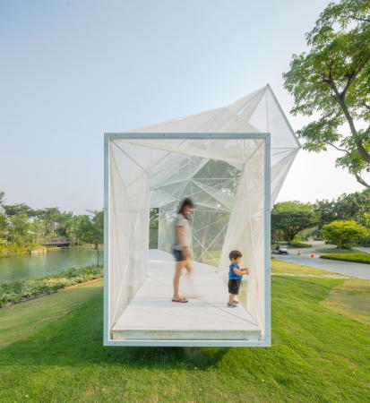 Pavillon von AirLab in Singapur