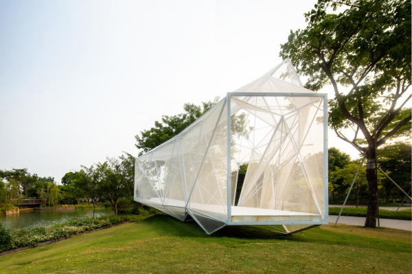 Pavillon von AirLab in Singapur