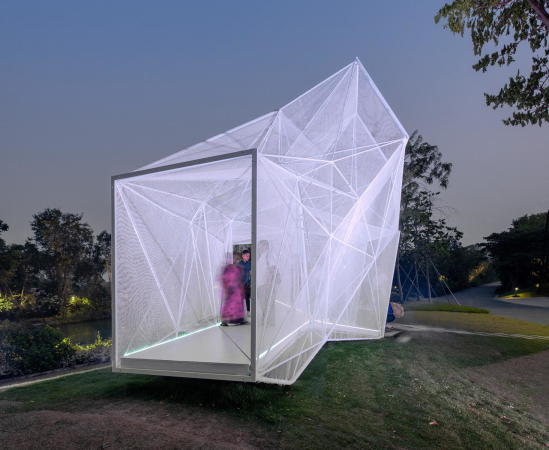 Pavillon von AirLab in Singapur