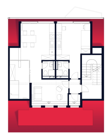 Grundriss 4. Obergschoss