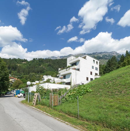 Atelier Mhlau (Andreas Egger, Hanno Schlgl, Heinz Pedrini), Terrassenwohnanlage Sonnleitn, Innsbruck, 1972  75
