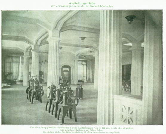 Blick in die Ausstellungshalle