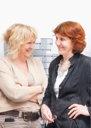 Yvonne Farrell und Shelly McNamara, Partnerinnen von Grafton, Foto: Alice Clancy