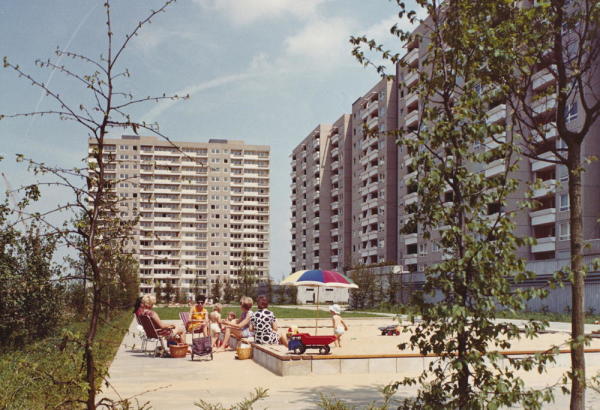 Siedlung Kranichstein Darmstadt, 19651968 Ernst May, Neue Heimat Sdwest, Stadtplanungsamt Darmstadt, Gnther Grzimek