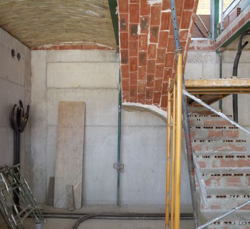 Das Treppenhaus im Bau