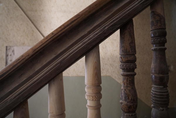 Detail des Treppengelnders