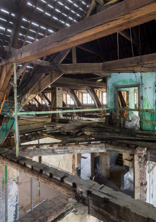 Szene vom Bauprozess