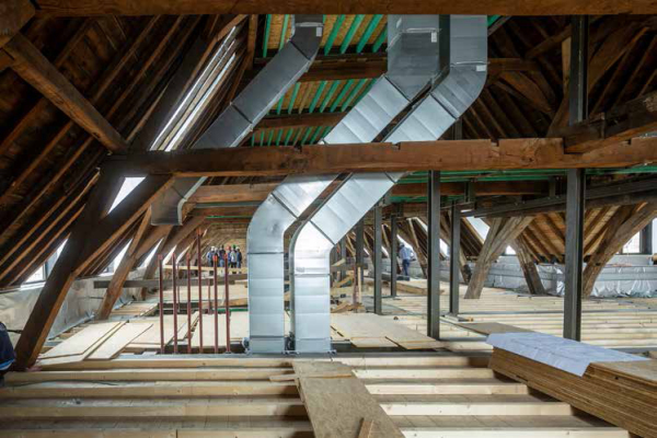 Szene vom Bauprozess