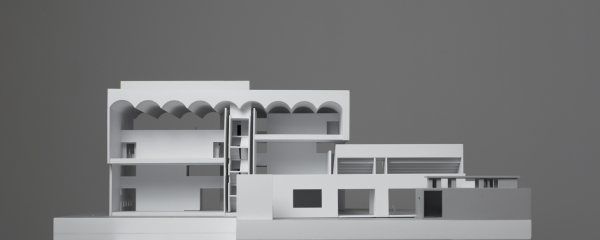 Schnittmodell von Westen