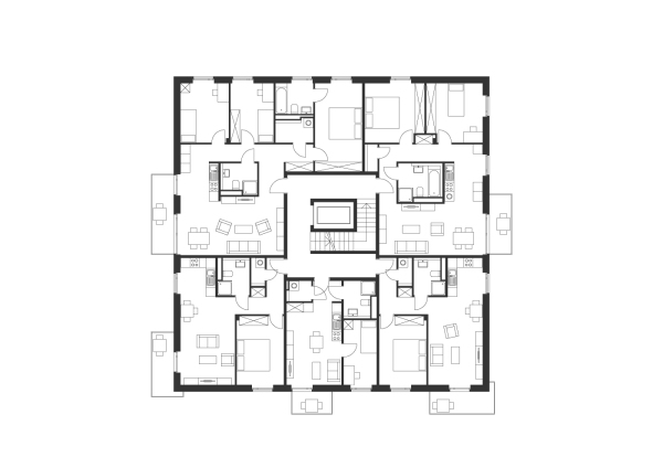 Grundriss Regelgeschoss