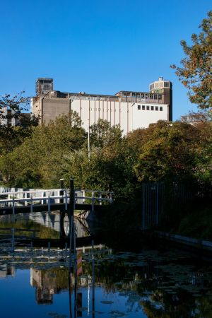 Der Mehlfabrik-Komplex sprengt im beschaulichen Leiden alle Ma�st�be.