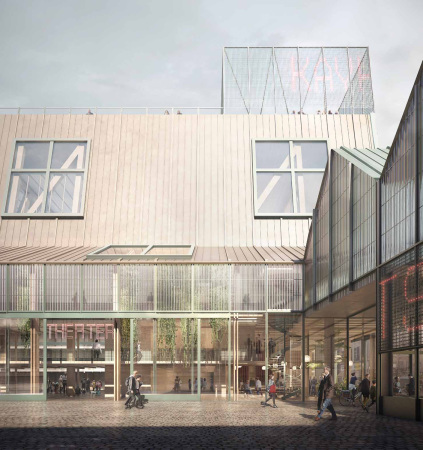 1. Preis: Sergison Bates (London) mit Charcoalblue (London) und Eld NV (Antwerpen)