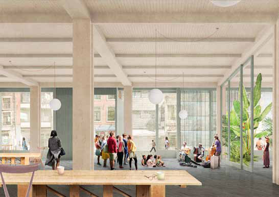 1. Preis: Sergison Bates (London) mit Charcoalblue (London) und Eld NV (Antwerpen)