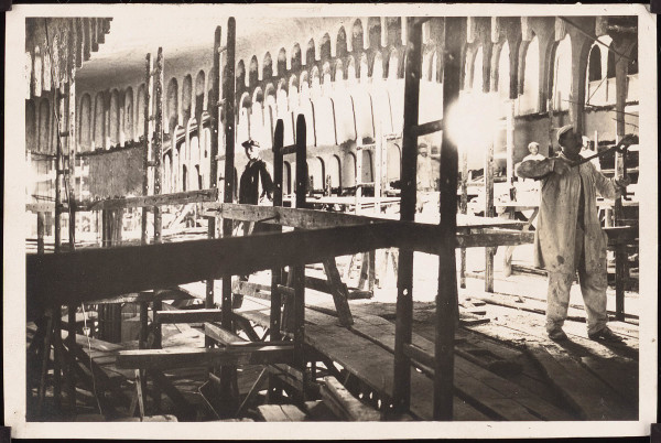 Aus der digitalen Sammlung der TU Berlin: Hans Poelzig (1869-1936) Großes Schauspielhaus (auch: Theater des Volkes, Friedrichstadtpalast), Berlin Innenräume im Bau