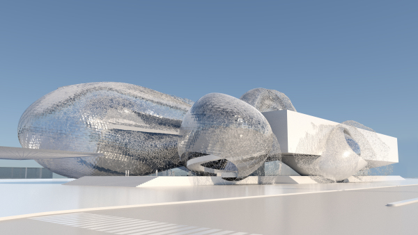 LACMA Wing von Coop Himmelb(l)au (Wien) gehrt zu einem der drei Projekte der Kategorie From the Ground Up, die vom Totalabriss des Bestandes ausgehen.