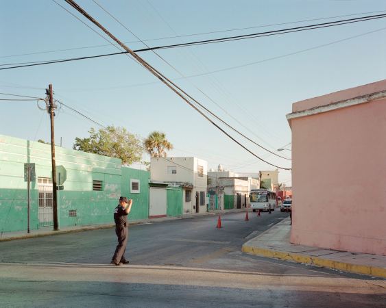 Ein Blick in eine typische Altstadtstrae in Mrida.