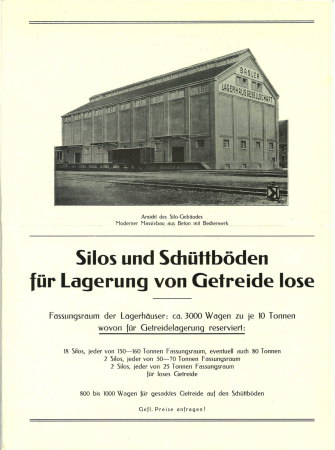 Eine historische Broschre der Basler Lagerhausgesellschaft 
