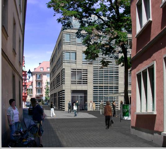 Spatenstich fr Geschftshaus in Wrzburg