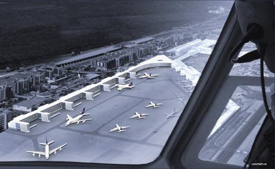gmp erweitern Flughafen Frankfurt