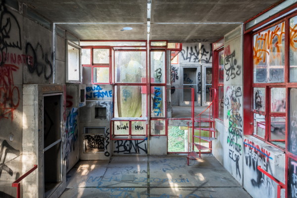 Bedroht: Casa Sperimentale, Giuseppe Perugini, Uga De Plaisant und Raynaldo Perugini, Fregene, 1975