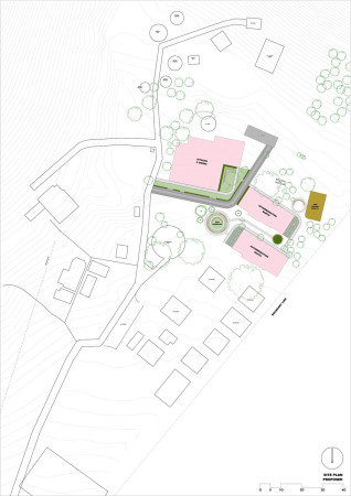 Lageplan des Entwurfs