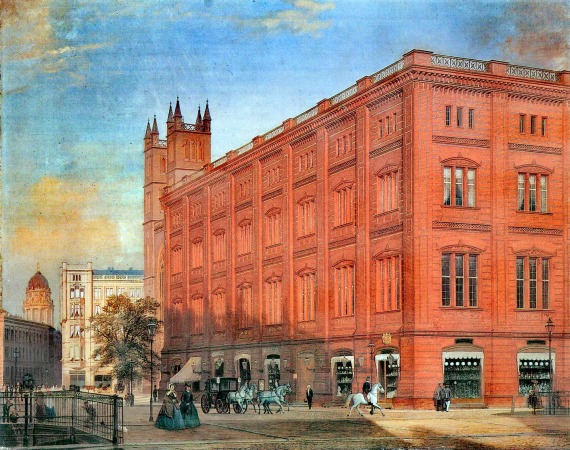 Die Bauakademie, Gemlde von Eduard Gaertner (1868)