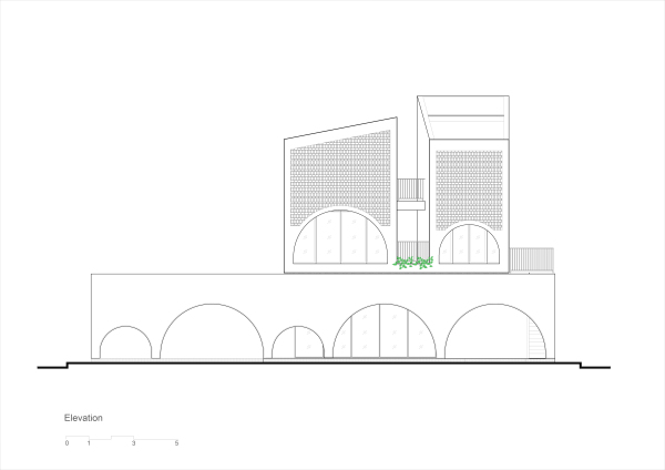 Wohnhaus mit Caf in Vietnam von Tropical Space