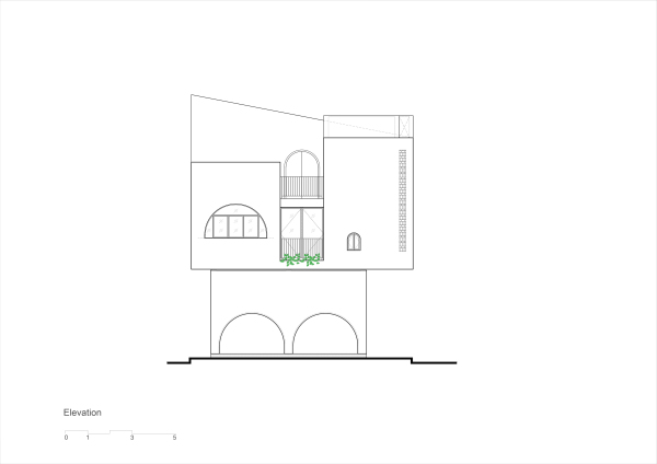 Wohnhaus mit Caf in Vietnam von Tropical Space