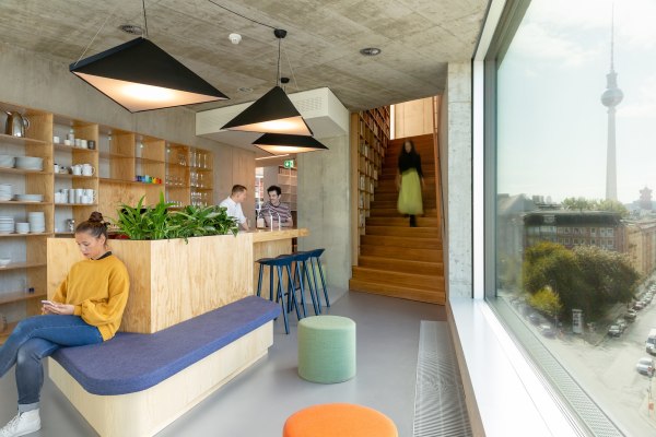 Eine der Teek�chen an der internen Treppe.