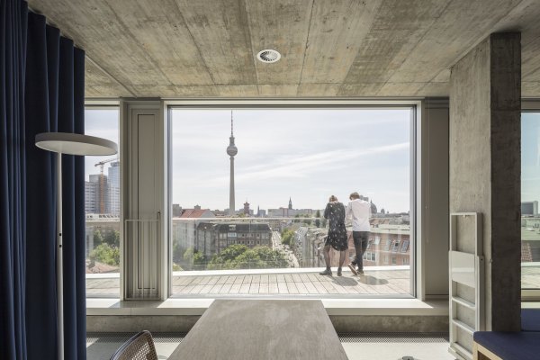 Dachterrasse vor dem siebten Obergeschoss nach S�den