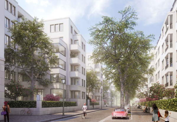 Das Wohnquartier Rmerhof ist eine gemeinsame Planung des Deutschen Instituts fr Stadtbaukunst, der Stadt Frankfurt und der stdtischen Wohnungsbaugesellschaft ABG Frankfurt Holding.