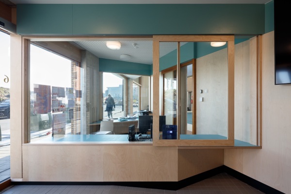 Haupteingang f�r die Wohnungen in den Obergeschossen