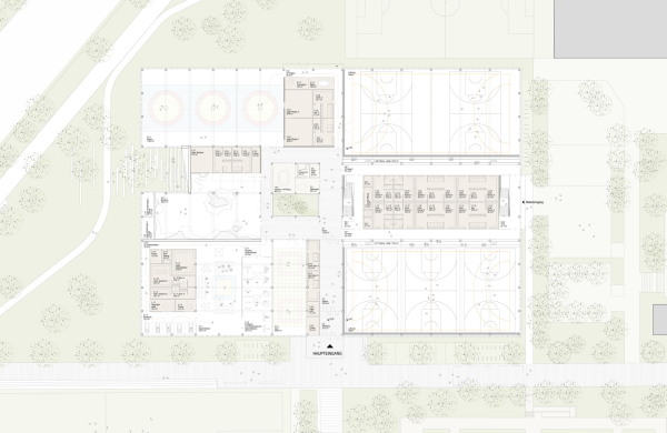 1. Preis: huber staudt architekten (Berlin) mit gm013 landschaftsarchitektur (Berlin)