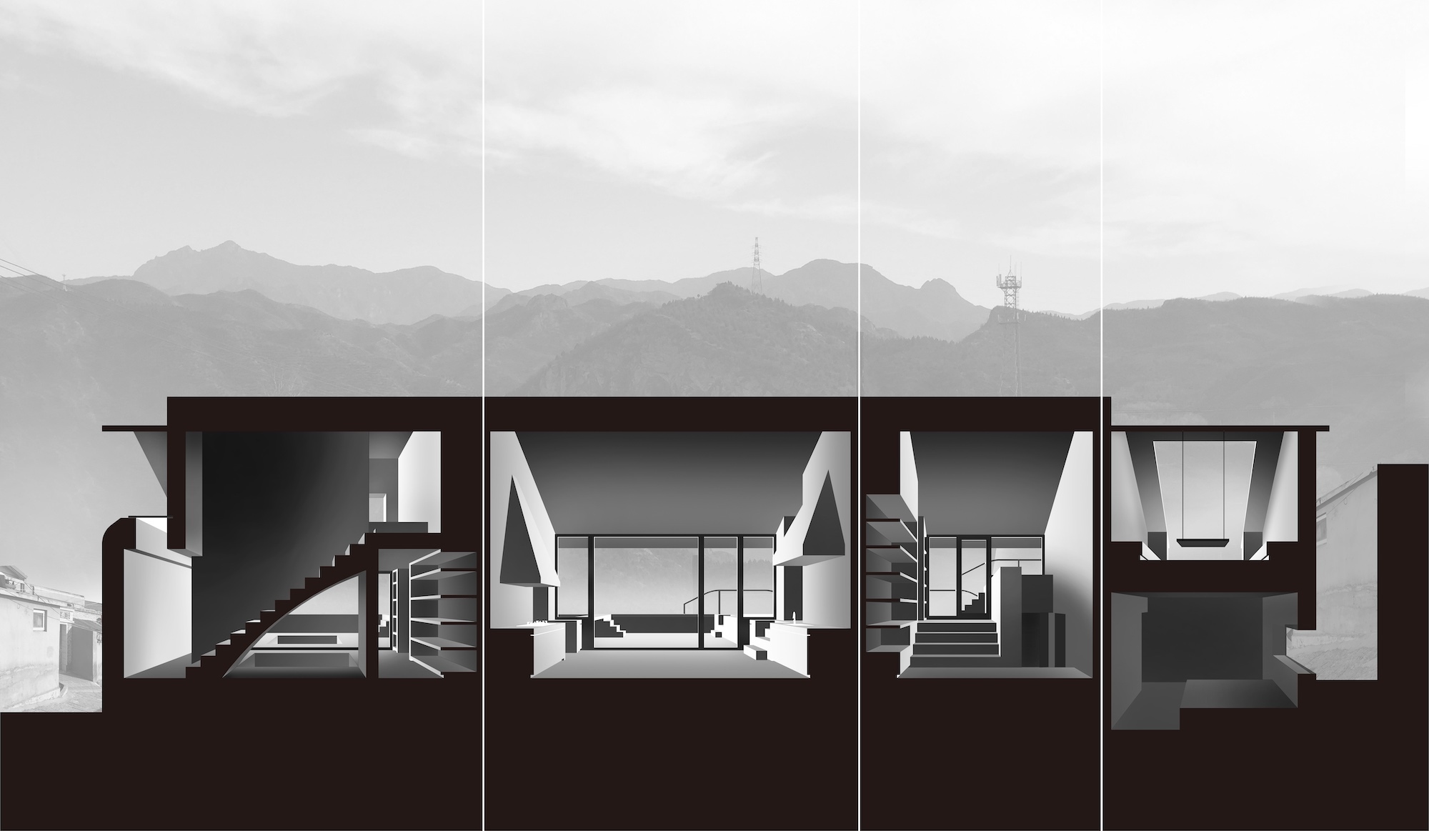 Wohnhaus Bei Peking Von Chaoffice Drei Stufen Zum Da An Architektur Und Architekten News Meldungen Nachrichten Baunetz De