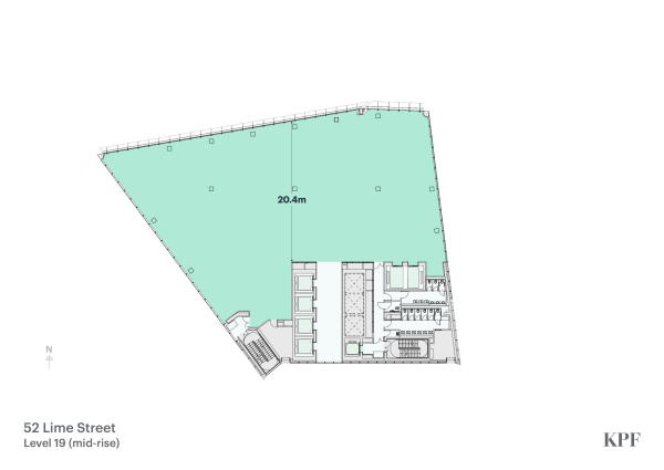 Brohochhaus von KPF in London