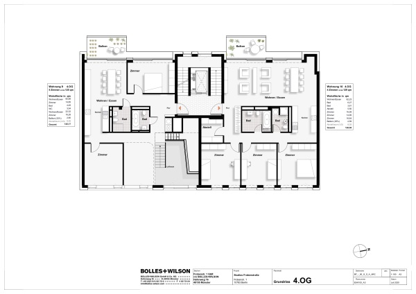 Frobenstra�e 1 von Bolles+Wilson, Grundriss 4.OG