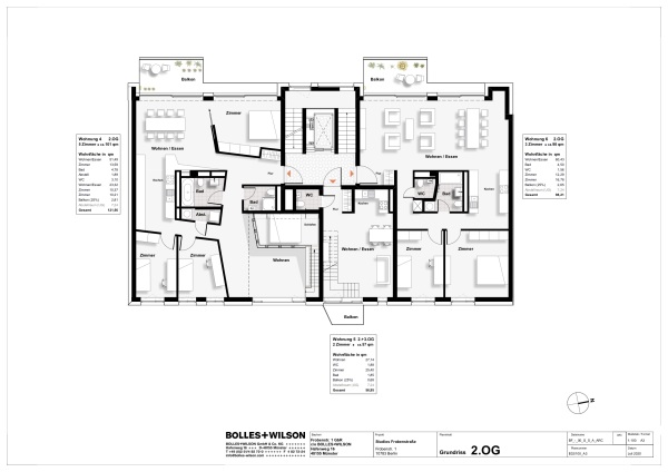 Frobenstra�e 1 von Bolles+Wilson, Grundriss 2.OG