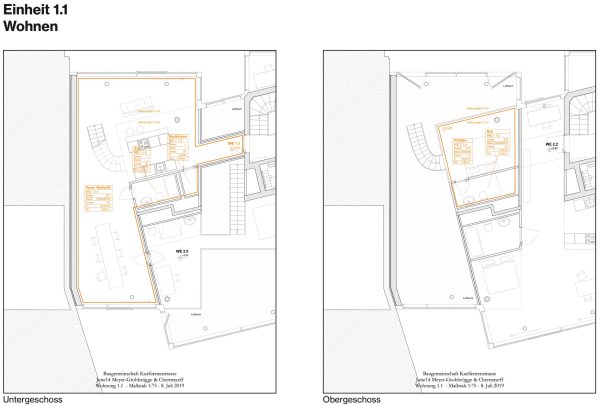 Beispielgrundrisse f�r Wohneinheit 1.1