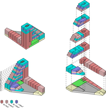 Mei planen Wohnhochhaus in Rotterdam