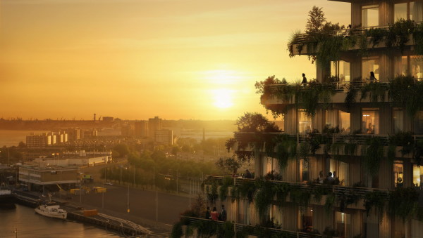 Mei planen Wohnhochhaus in Rotterdam