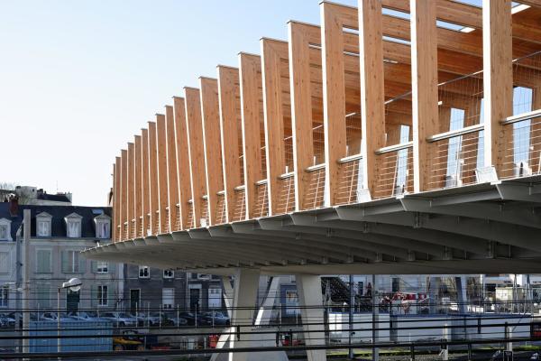 Passerelle in Angers von Dietmar Feichtinger Architectes