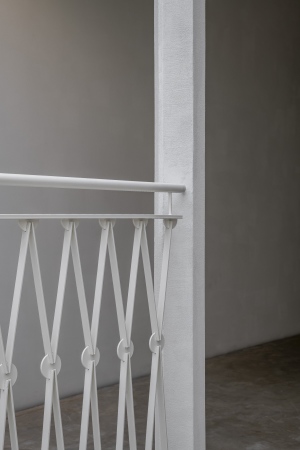 Anschlussdetail am oberen Ende der Treppe