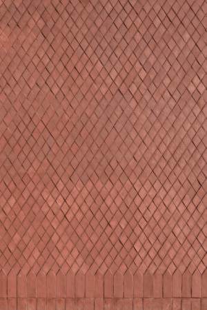 Die Mauer trgt exakt 34.494 rautenfrmige Backsteine.