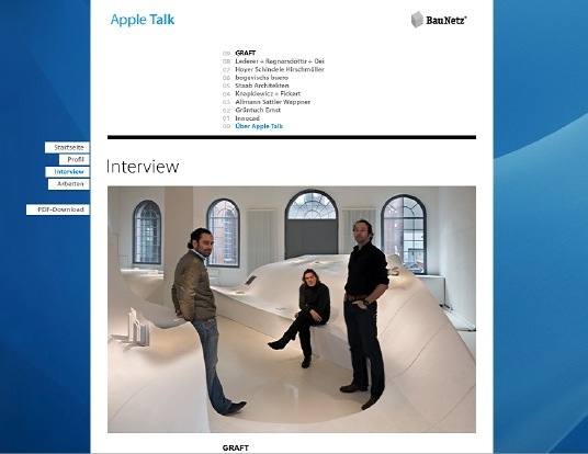 Im Gesprch mit BauNetz: Apple-Talk ber Graft