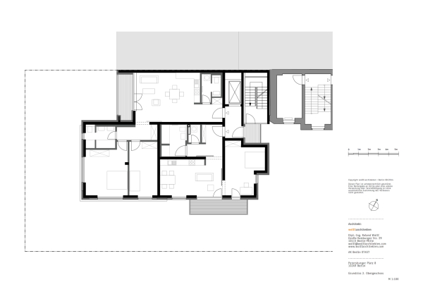 Wohnhaus im Berliner Hinterhof von wolff:architekten