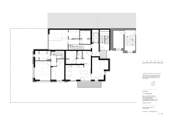 Wohnhaus im Berliner Hinterhof von wolff:architekten