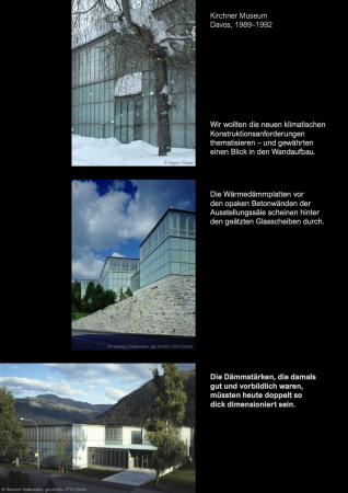 Ausstellungsbeitrag von Gigon Guyer (Kirchner Museum in Davos, 198992)