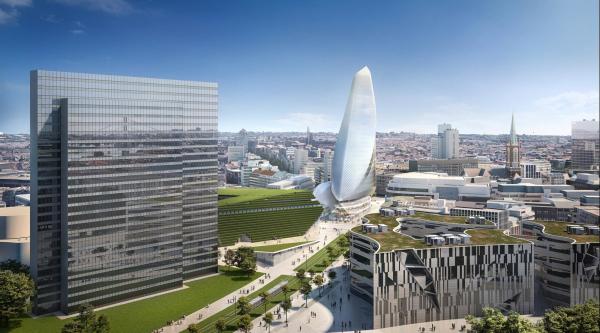 Kö-Bogen-Hochhaus von Santiago Calatrava geplant