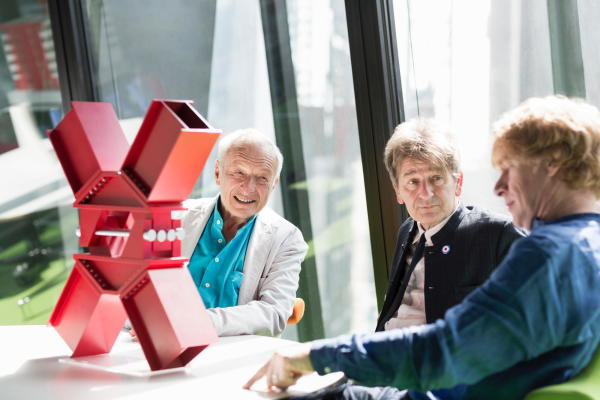Richard Rogers, Graham Stirk und Ivan Harbour im Juni 2017